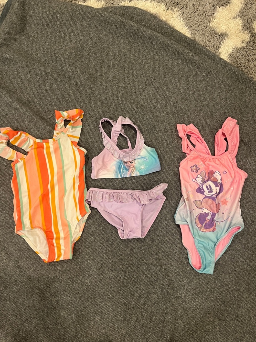Girls' swimsuit lot of 3 in size 4